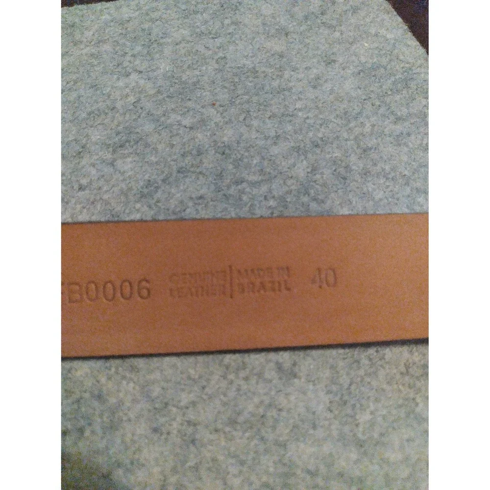 Flag Ltd. Leather Belt‎ Casual Dress Brown Silver Buckle Size Unknown